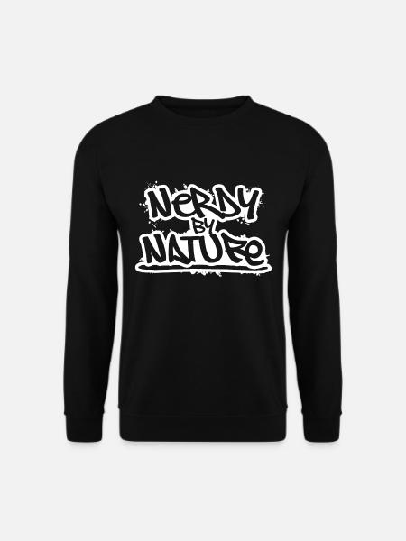 Nerdy by Nature - Unisex Sweatshirt - black