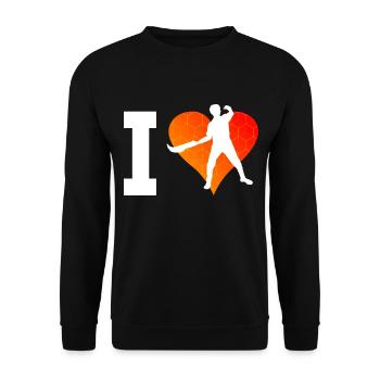 Damen Jai Alai Herren Basque Pelota Pelota - Unisex Pullover - Schwarz - Vorne - Alina (178cm) & Michal (187cm)