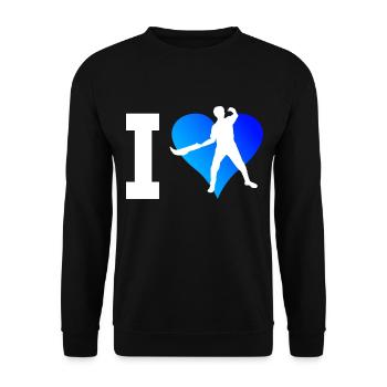 Jai Alai Femmes Pelote Hommes Pelote Basque - Sweat-shirt Unisexe - noir - Devant - Alina (178cm) & Michal (187cm)