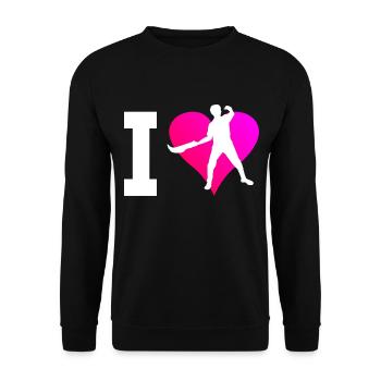 Pelote vasca femme Jai Alai Pelote Basque Pelote - Sweat-shirt Unisexe - noir - Devant - Alina (178cm) & Michal (187cm)