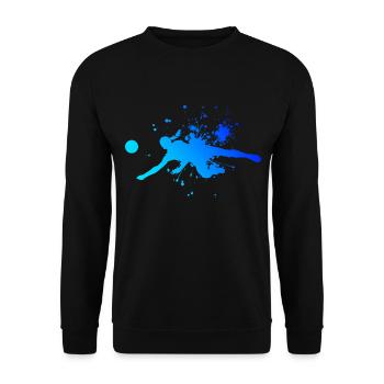 Volleyball Volleyball Volleyball Hommes Volleyeur - Sweat-shirt Unisexe - noir - Devant - Alina (178cm) & Michal (187cm)