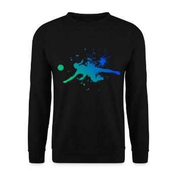 Volleyeurs masculins Jeux de volley-ball Volleyballsp - Sweat-shirt Unisexe - noir - Devant - Alina (178cm) & Michal (187cm)