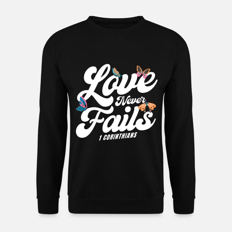 Christlich Religiös Bibelvers Geschenk - Unisex Pullover - Schwarz