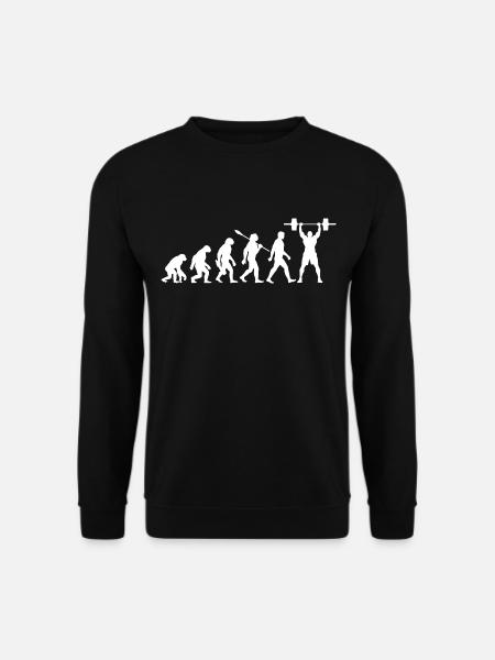 Evolution - Haltérophilie - Musculation - Sweat-shirt Unisexe - noir