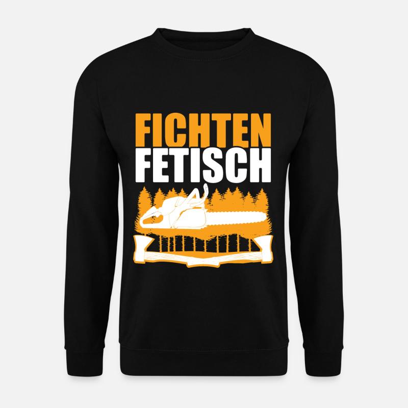 Holz Holzfäller Geschenk - Unisex Pullover - Schwarz