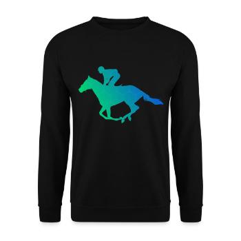 Équitation Équitation Équitation Hommes - Sweat-shirt Unisexe - noir - Devant - Alina (178cm) & Michal (187cm)