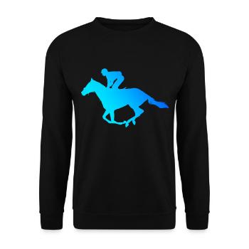 Dressour Cavaliers d’équitation femmes Chasse - Sweat-shirt Unisexe - noir - Devant - Alina (178cm) & Michal (187cm)