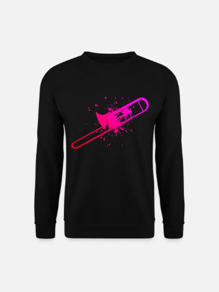 Damen Posaunistin Herren Tenorposaune Posaunisten - Unisex Pullover - Schwarz