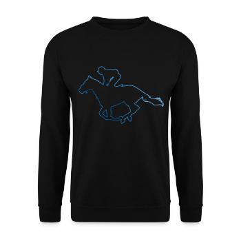 Sport équestre Cavaliers Cavaliers Hommes Équitation - Sweat-shirt Unisexe - noir - Devant - Alina (178cm) & Michal (187cm)