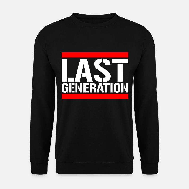 Letzte Generation | Farben änderbar - Unisex Pullover - Schwarz