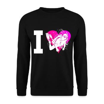 Diver Diving Hommes Scuba Diver Diver - Sweat-shirt Unisexe - noir - Devant - Alina (178cm) & Michal (187cm)