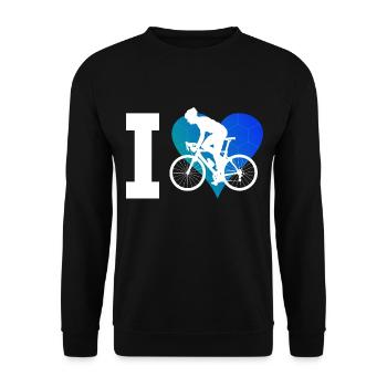 Vélo de route Vélo de route Vélo de route Cyclisme sur route féminin - Sweat-shirt Unisexe - noir - Devant - Alina (178cm) & Michal (187cm)