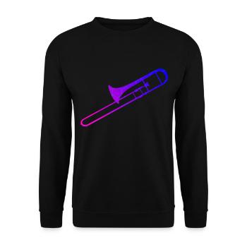 Trombone Brass Band Brass Instrument - Sweat-shirt Unisexe - noir - Devant - Alina (178cm) & Michal (187cm)