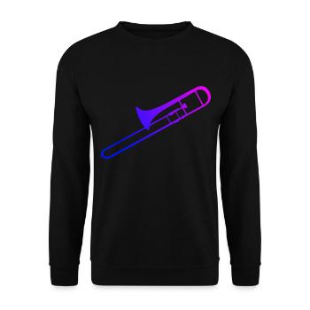 Blaskapelle Posaunistin Posaunisten Blechblasinstr - Unisex Pullover - Schwarz - Vorne - Alina (178cm) & Michal (187cm)