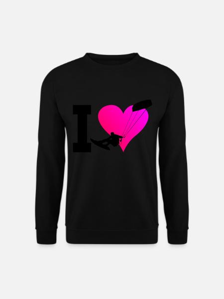 Kiten Kite Herren Kitesurfen Damen Kitesurfing - Unisex Pullover - Schwarz