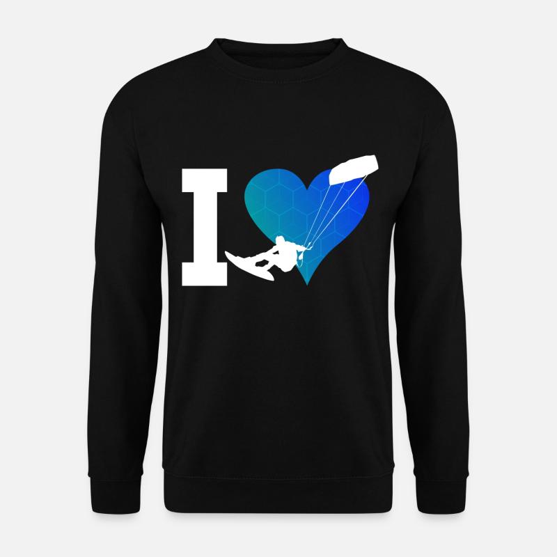 Kite Kiten Kitesurfer Damen Kitesurf Kitesurfen - Unisex Pullover - Schwarz