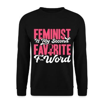 Gender equality Gender equality - Unisex Sweatshirt - black - Front - Alina (178cm) & Michal (187cm)