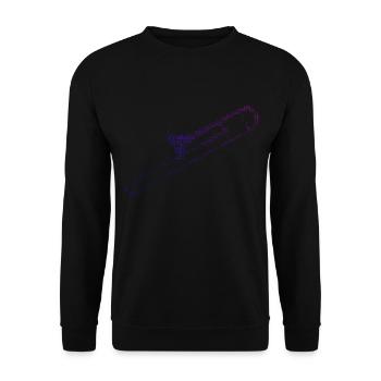 Tromboniste Tromboniste Hommes Trombone Cuivres - Sweat-shirt Unisexe - noir - Devant - Alina (178cm) & Michal (187cm)