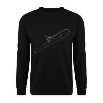 Trombonistes Trombone jazz Tromboniste Trombone - Sweat-shirt Unisexe - noir - Devant - Alina (178cm) & Michal (187cm)