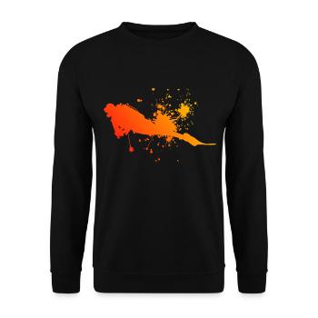 Free Dive Diver Femmes Plongeuse Plongée sous-marine - Sweat-shirt Unisexe - noir - Devant - Alina (178cm) & Michal (187cm)