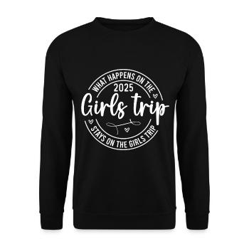 Que se passe-t-il lors du Girls Trip 2025 ? - Sweat-shirt Unisexe - noir - Devant - Alina (178cm) & Michal (187cm)