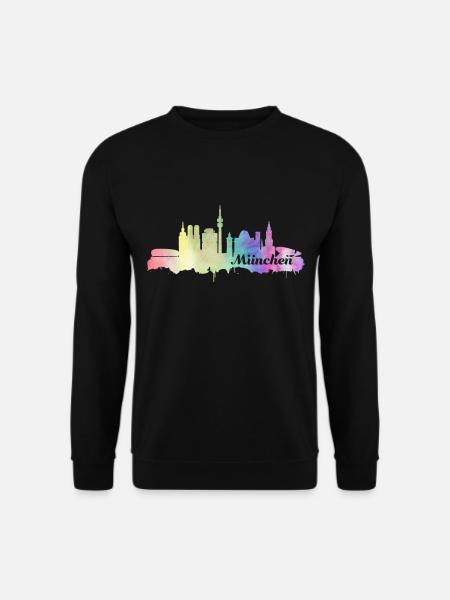 München Skyline - Unisex Pullover - Schwarz