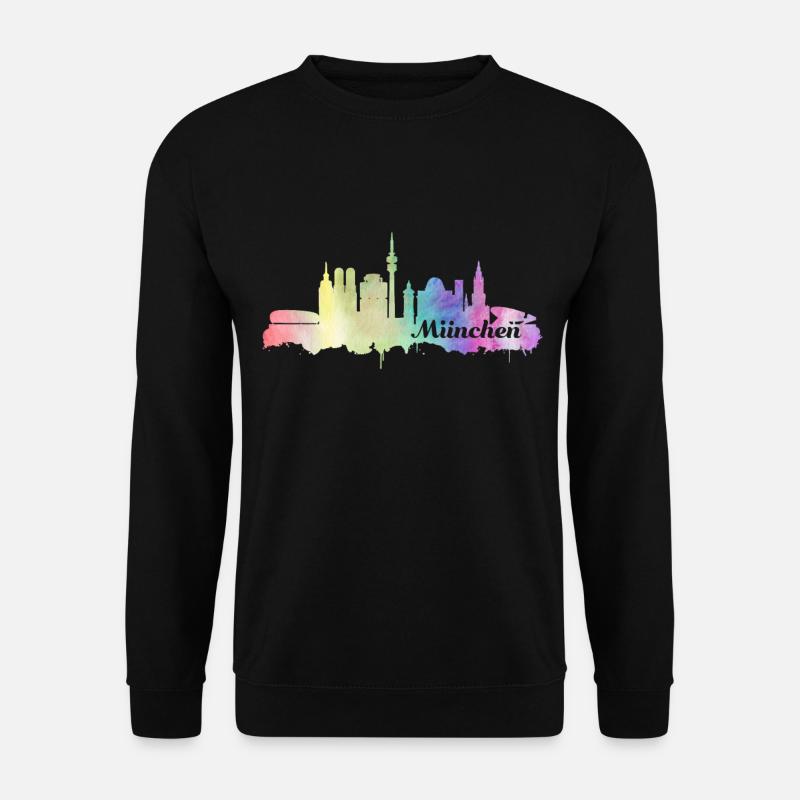 München Skyline - Unisex Pullover - Schwarz