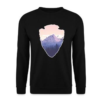 Désert indien amérindien arrowhead - Sweat-shirt Unisexe - noir - Devant - Alina (178cm) & Michal (187cm)