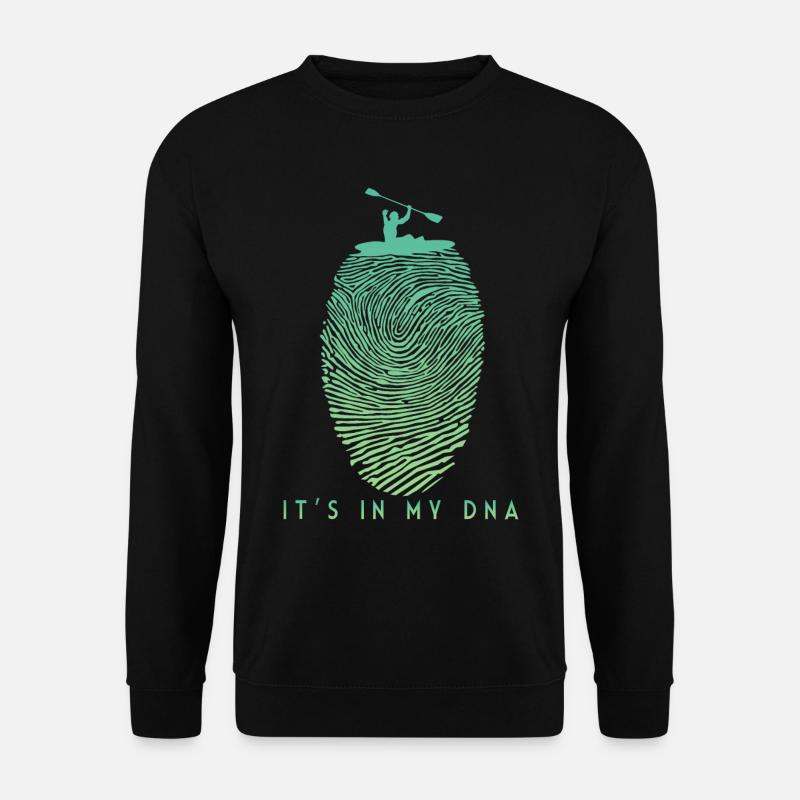 Kajakfahren in meinem DNA-Kajak-Geschenk für Männer - Unisex Pullover - Schwarz