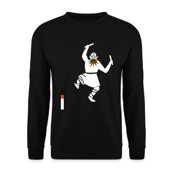 Kubb - Unisex Pullover - Schwarz - Vorne - Alina (178cm) & Michal (187cm)
