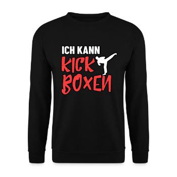 Kickboxen - Unisex Pullover - Schwarz - Vorne - Alina (178cm) & Michal (187cm)