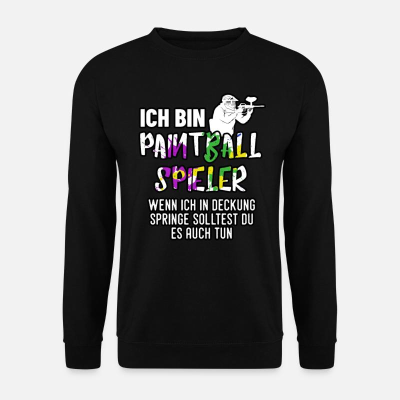 Paintball Freizeit Shirt - Unisex Pullover - Schwarz