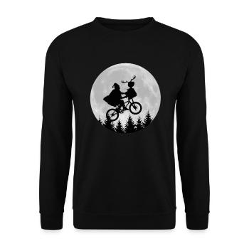 bonne fête le père noël - Sweat-shirt Unisexe - noir - Devant - Alina (178cm) & Michal (187cm)