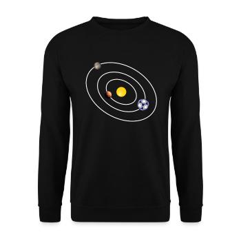 Univers handball - Sweat-shirt Unisexe - noir - Devant - Alina (178cm) & Michal (187cm)