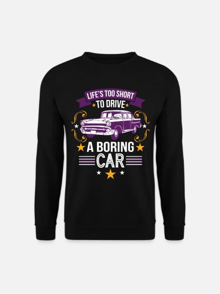 Oldtimer Classic Car Schnauferl Retro Vintage Auto - Unisex sweater - sort