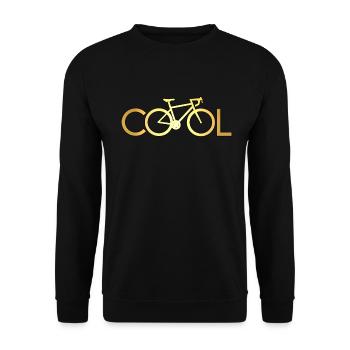 Vélo de route cycliste cool bike - Sweat-shirt Unisexe - noir - Devant - Alina (178cm) & Michal (187cm)