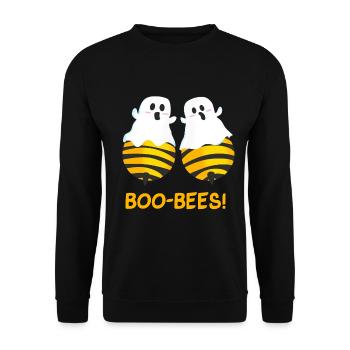 BOO-BEES! Abeilles ou fantômes? - Sweat-shirt Unisexe - noir - Devant - Alina (178cm) & Michal (187cm)