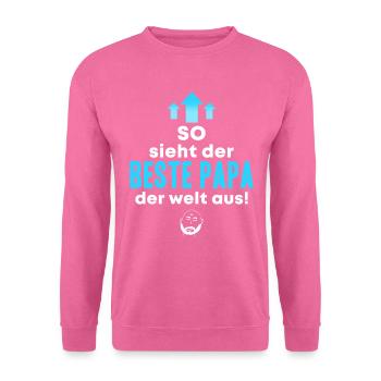 Der beste Papa der Welt - Unisex Pullover - Pink - Vorne