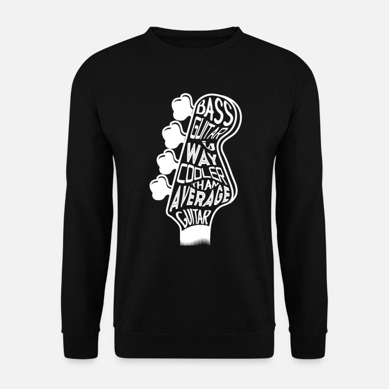 Bass guitar is cooler - Unisex Sweatshirt - black