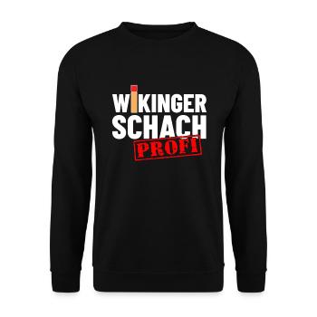 Wikingerschach Profi - Unisex Pullover - Schwarz - Vorne - Alina (178cm) & Michal (187cm)