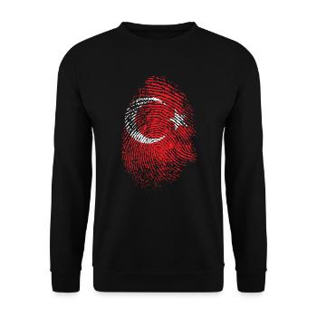 Turquie Ataturk Turk Turk Vatan Bosphorus Türkiye - Sweat-shirt Unisexe - noir - Devant - Alina (178cm) & Michal (187cm)