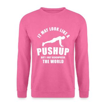 Ça peut ressembler à une pompe, mais je fais - Sweat-shirt Unisexe - rose - Devant