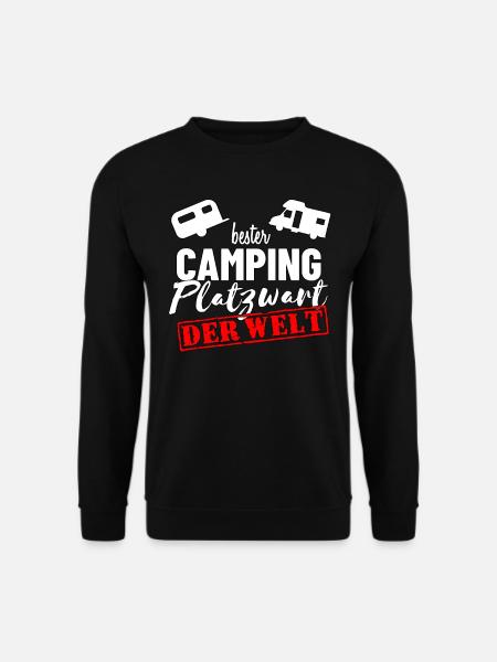 Camping Platzwart vom Campingplatz - Unisex Pullover - Schwarz