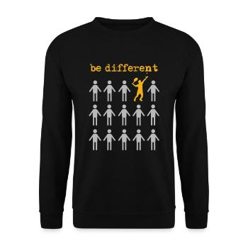 Tennis - Unisex Sweatshirt - black - Front - Alina (178cm) & Michal (187cm)