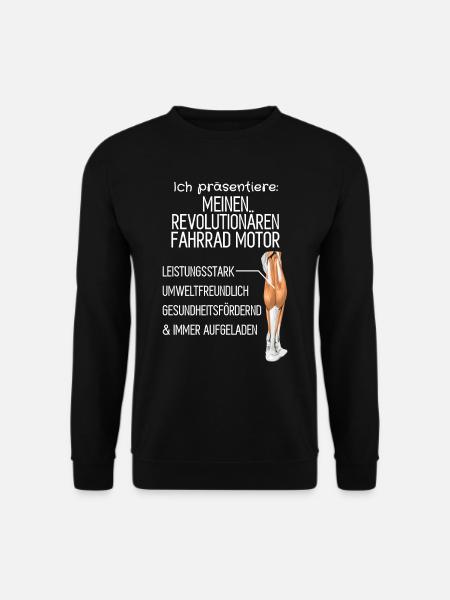 Fahrradfahrer ohne Motor Muskelkraft anti Ebike - Unisex Pullover - Schwarz