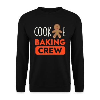 Cookie Baking Crew - Cute gift for the cookie - Unisex Sweatshirt - black - Front - Alina (178cm) & Michal (187cm)