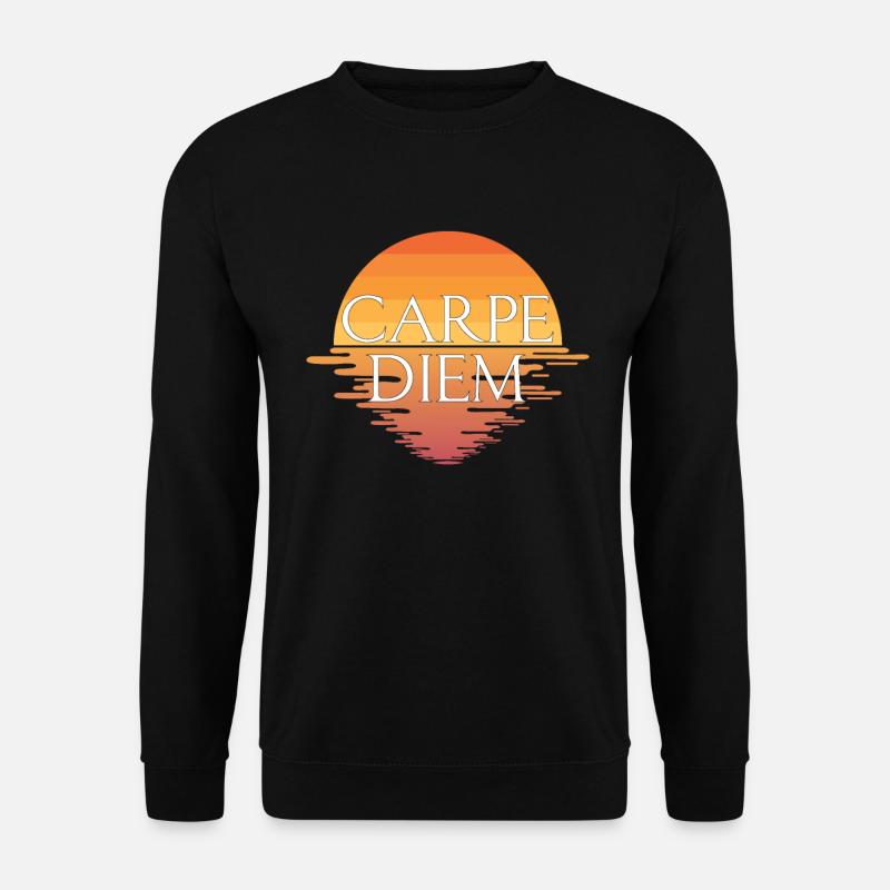 Carpe Diem - Unisex Pullover - Schwarz