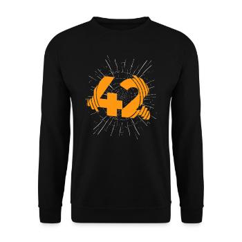 La réponse est 42 univers de la vie et tout - Sweat-shirt Unisexe - noir - Devant - Alina (178cm) & Michal (187cm)