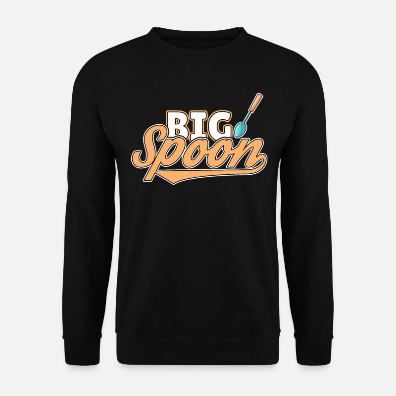 Big Spoon Little Spoon Matching Couple Schlaf - Unisex Pullover - Schwarz
