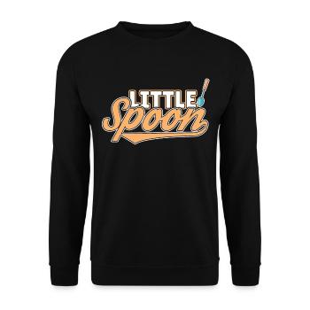 Big Spoon Little Spoon Matching Couple Schlaf - Unisex Pullover - Schwarz - Vorne - Alina (178cm) & Michal (187cm)